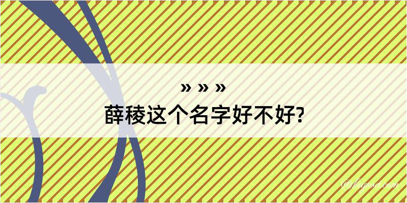 薛稜这个名字好不好?