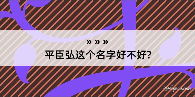 平臣弘这个名字好不好?