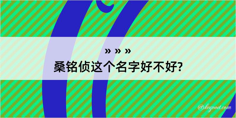 桑铭侦这个名字好不好?