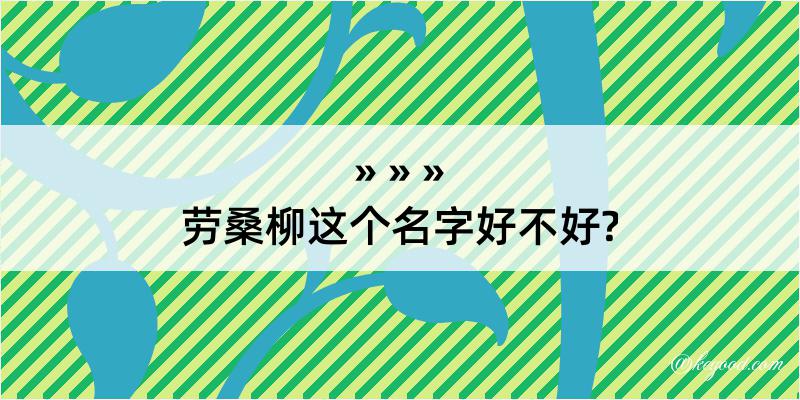 劳桑柳这个名字好不好?