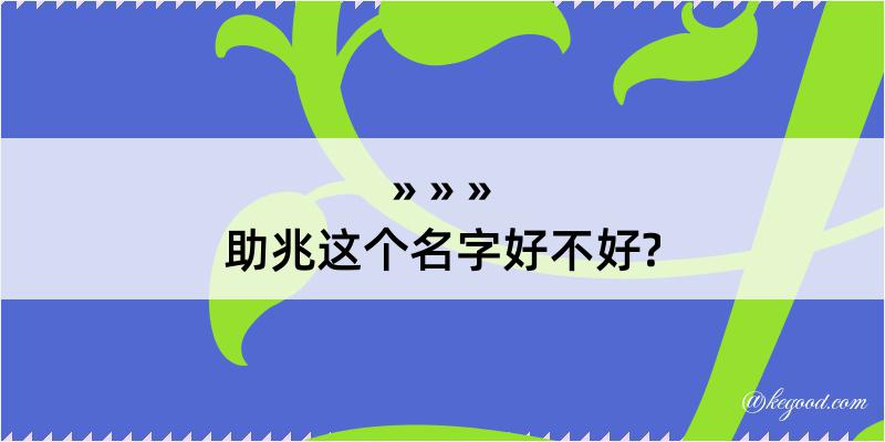 助兆这个名字好不好?