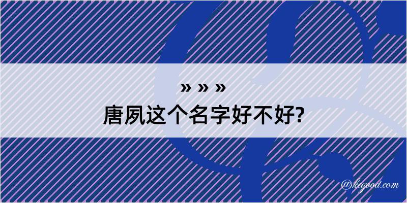 唐夙这个名字好不好?