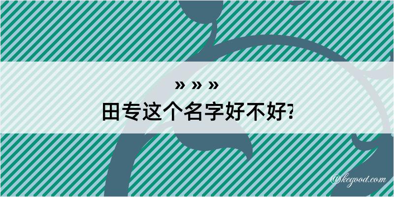 田专这个名字好不好?