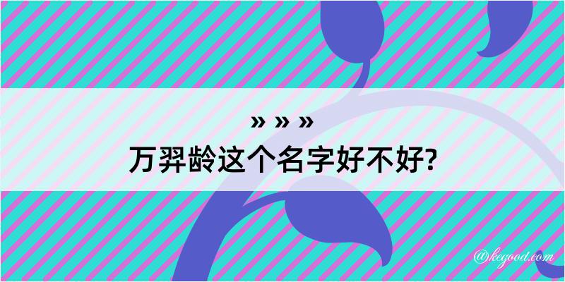 万羿龄这个名字好不好?