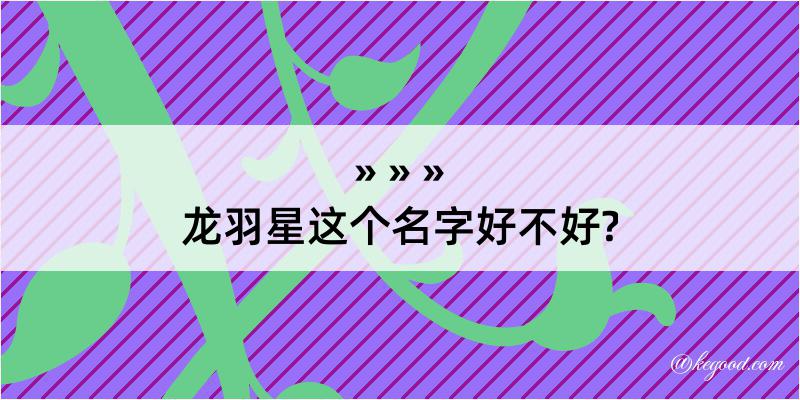 龙羽星这个名字好不好?