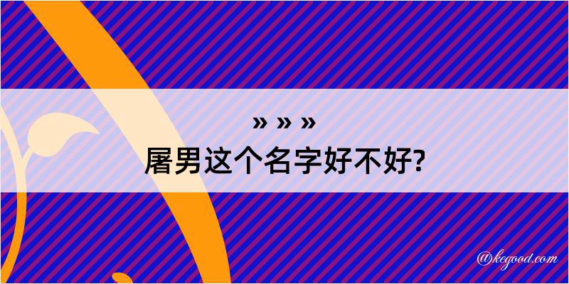 屠男这个名字好不好?