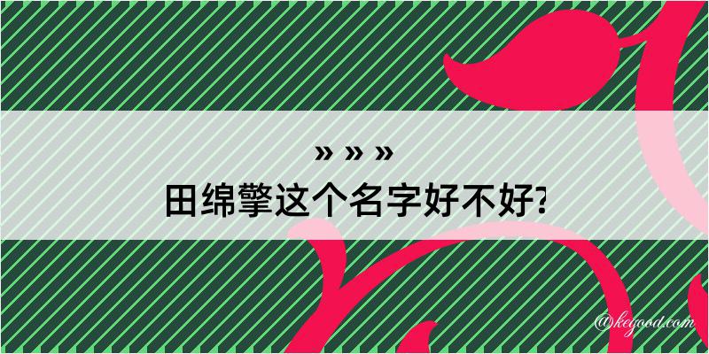 田绵擎这个名字好不好?