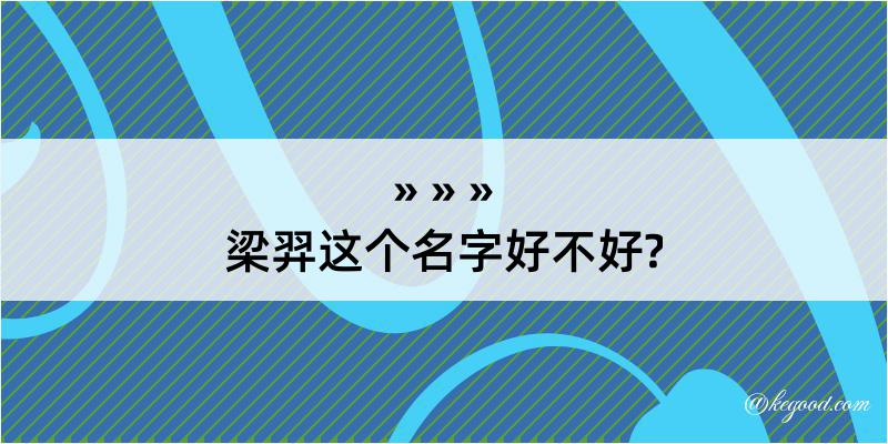 梁羿这个名字好不好?