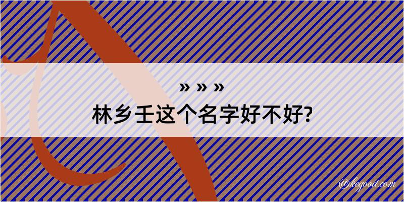 林乡壬这个名字好不好?