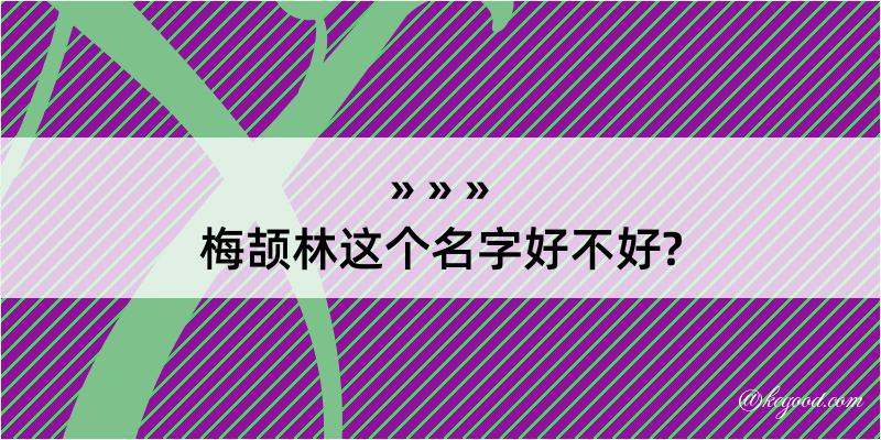 梅颉林这个名字好不好?