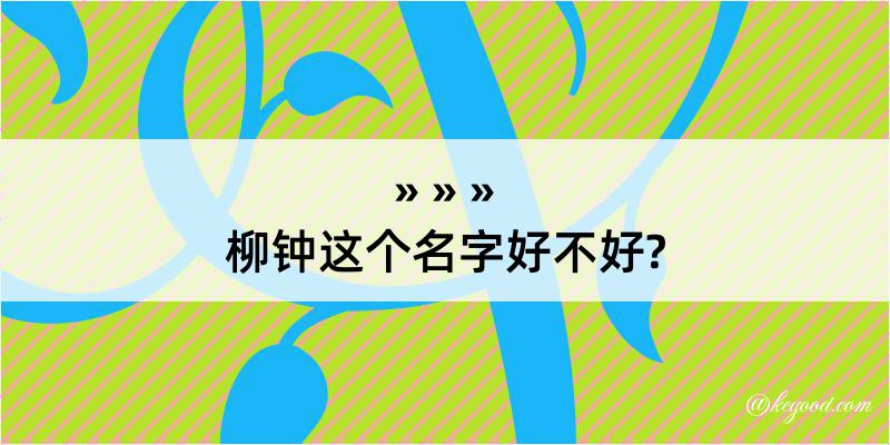 柳钟这个名字好不好?