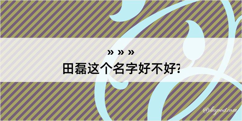 田磊这个名字好不好?