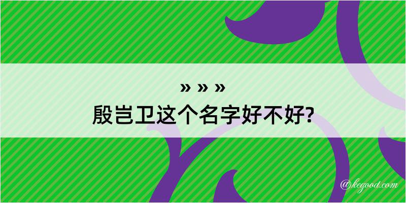 殷岂卫这个名字好不好?