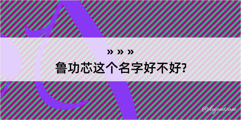 鲁功芯这个名字好不好?