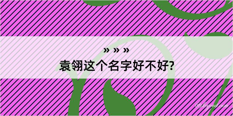 袁翎这个名字好不好?