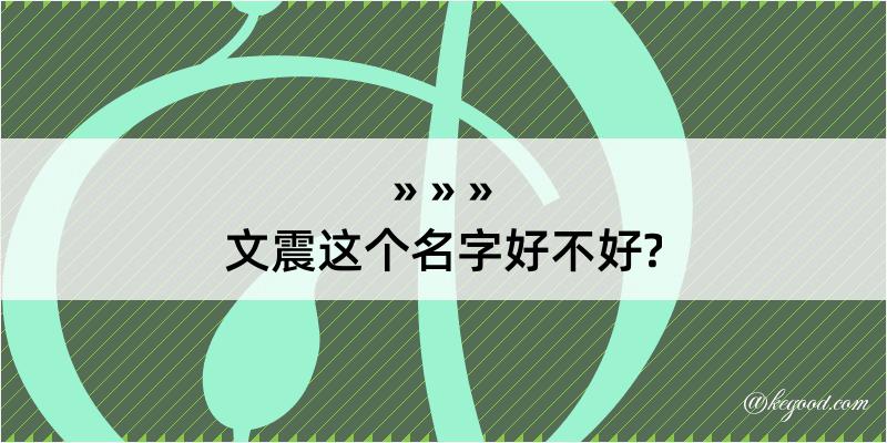 文震这个名字好不好?