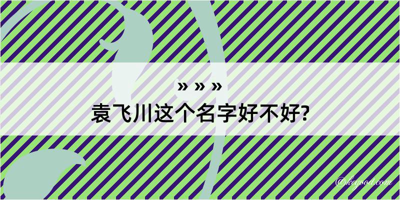 袁飞川这个名字好不好?