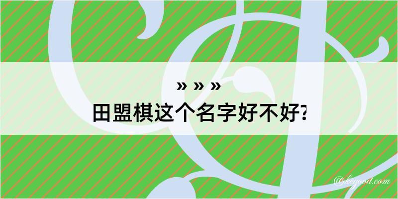 田盟棋这个名字好不好?