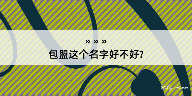 包盟这个名字好不好?