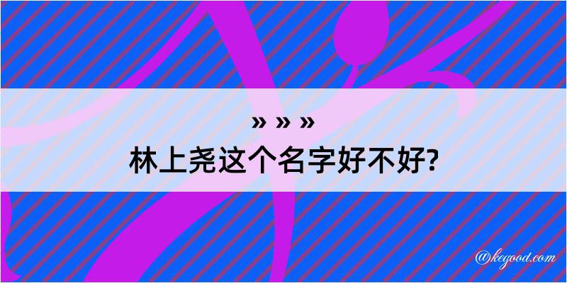 林上尧这个名字好不好?