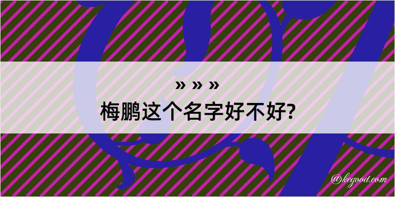 梅鹏这个名字好不好?