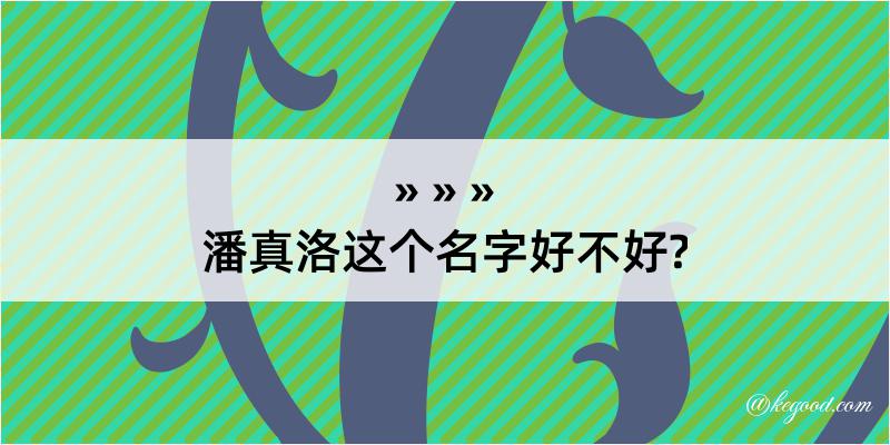 潘真洛这个名字好不好?