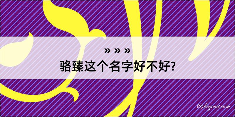 骆臻这个名字好不好?