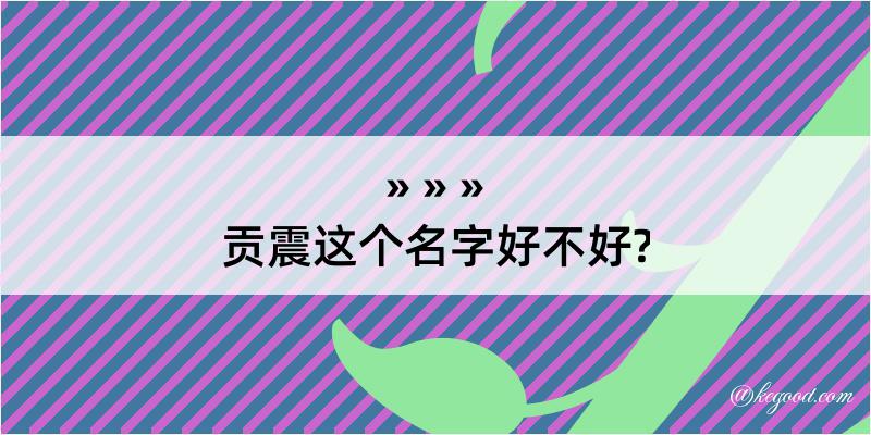 贡震这个名字好不好?