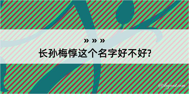 长孙梅惇这个名字好不好?