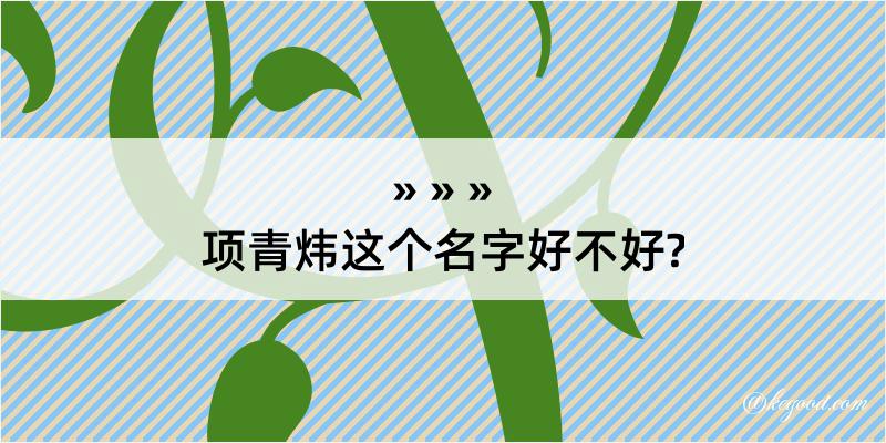 项青炜这个名字好不好?