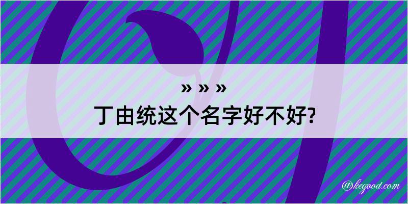 丁由统这个名字好不好?