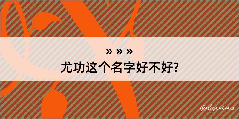 尤功这个名字好不好?