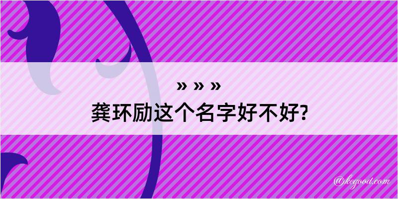 龚环励这个名字好不好?