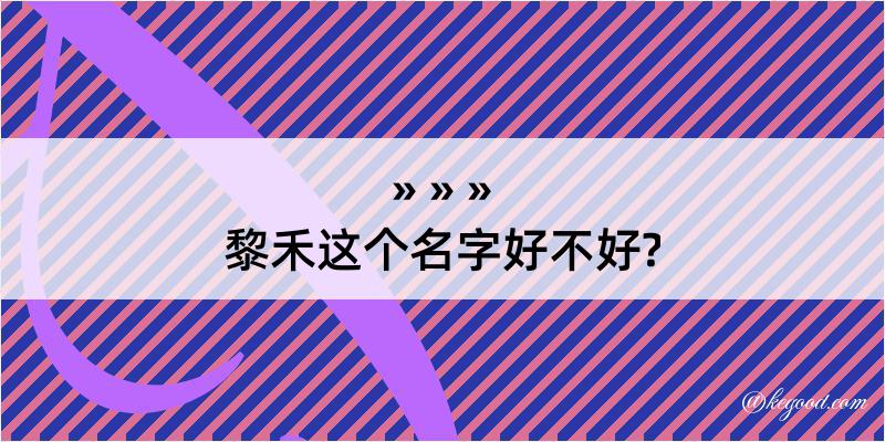 黎禾这个名字好不好?