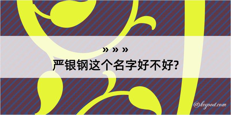 严银钢这个名字好不好?