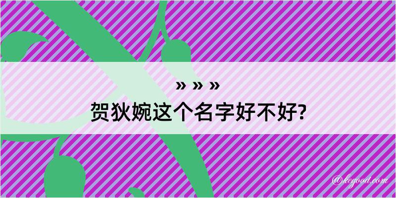 贺狄婉这个名字好不好?