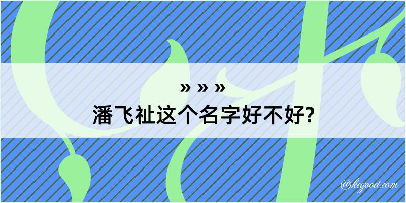 潘飞祉这个名字好不好?