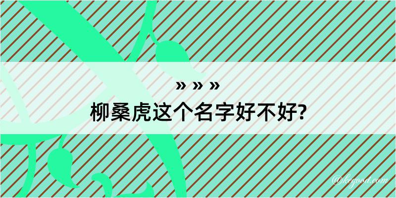 柳桑虎这个名字好不好?