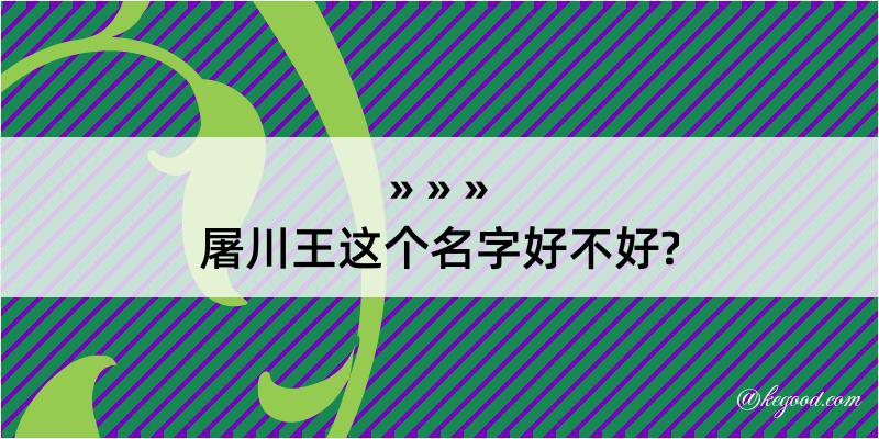 屠川王这个名字好不好?