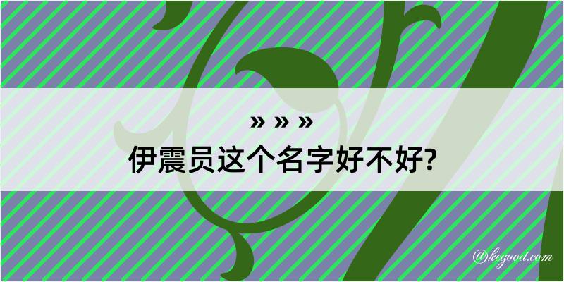 伊震员这个名字好不好?