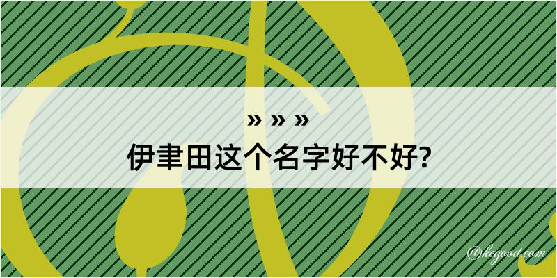 伊聿田这个名字好不好?