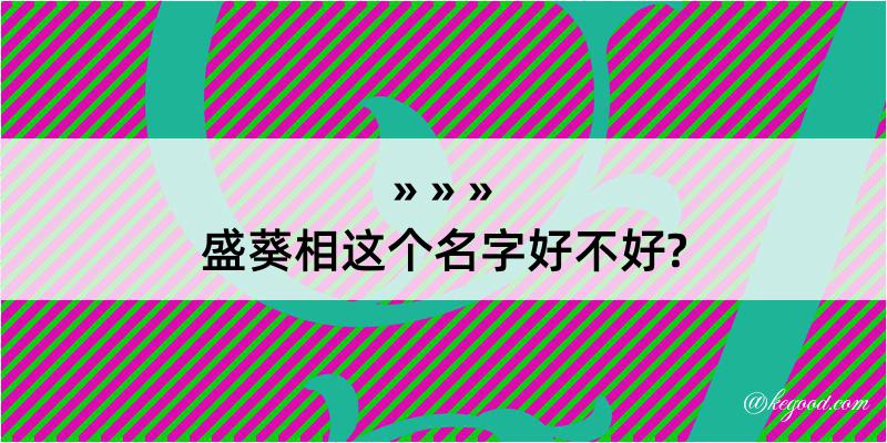 盛葵相这个名字好不好?