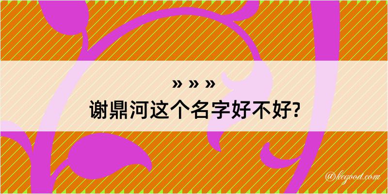 谢鼎河这个名字好不好?