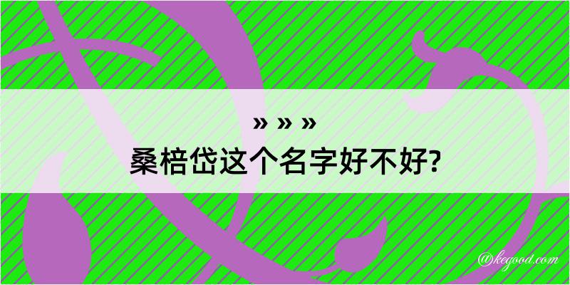 桑棓岱这个名字好不好?