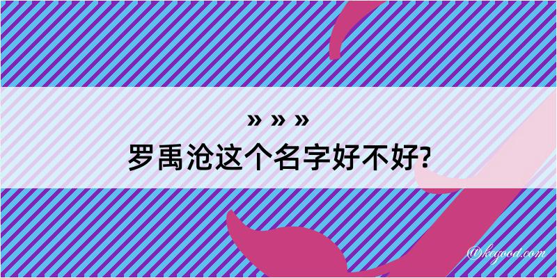 罗禹沧这个名字好不好?