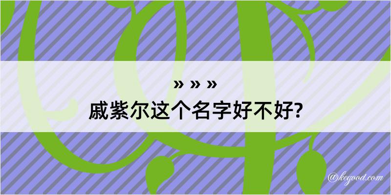 戚紫尔这个名字好不好?