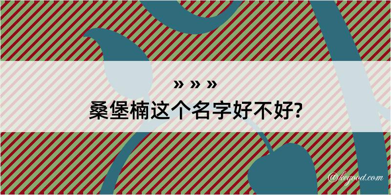 桑堡楠这个名字好不好?