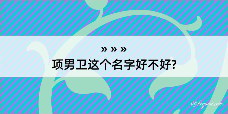 项男卫这个名字好不好?