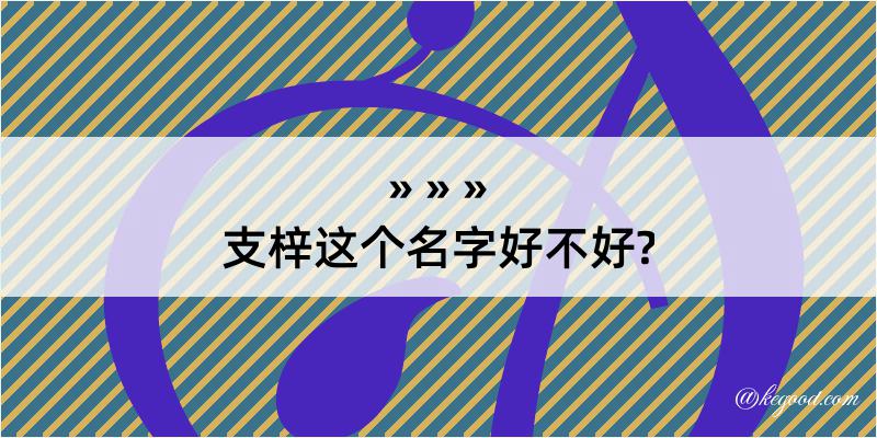 支梓这个名字好不好?