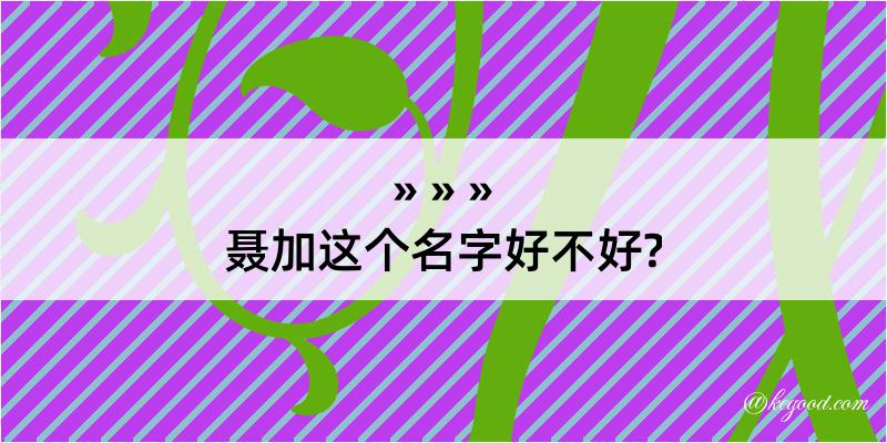 聂加这个名字好不好?